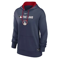 Women's Nike Navy Cleveland Guardians City Connect Authentic Collection Therma-FIT Hoodie