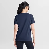 T-shirt Nike bleu marine pour femme avec logo Cleveland Guardians