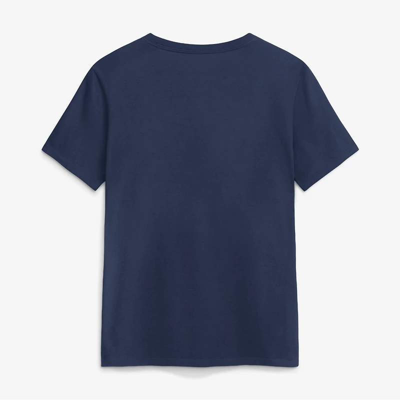 T-shirt Nike bleu marine pour femme avec logo Cleveland Guardians