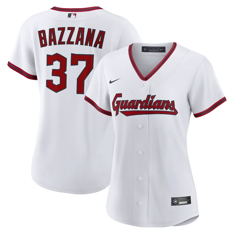 Maillot réplique domicile Nike Travis Bazzana blanc Cleveland Guardians pour femme