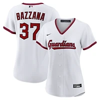 Maillot réplique domicile Nike Travis Bazzana blanc Cleveland Guardians pour femme