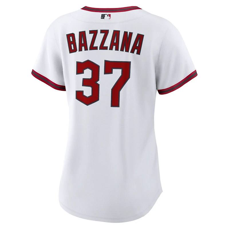 Maillot réplique domicile Nike Travis Bazzana blanc Cleveland Guardians pour femme