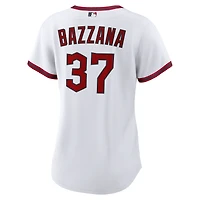 Maillot réplique domicile Nike Travis Bazzana blanc Cleveland Guardians pour femme
