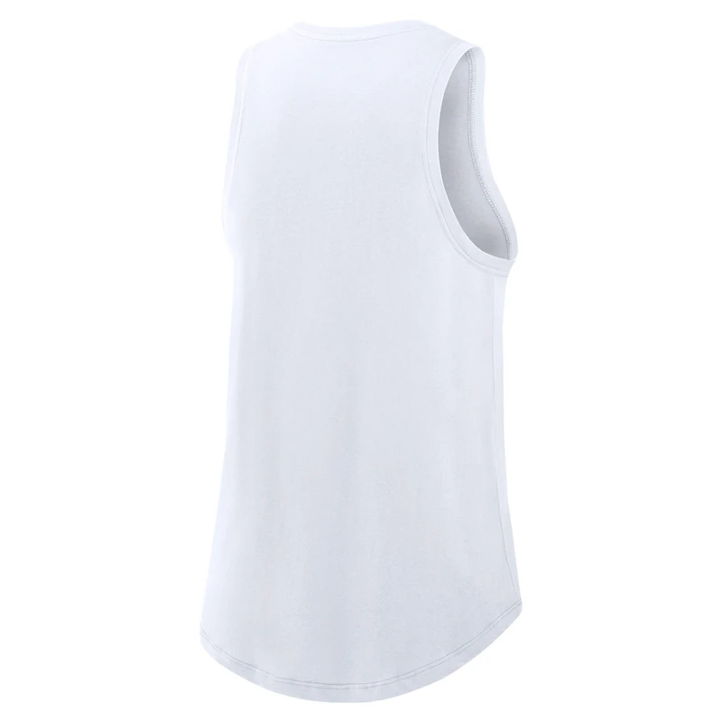Women's Nike White Cleveland Guardians City Connect Tricode High Neck Performance Tank Top
