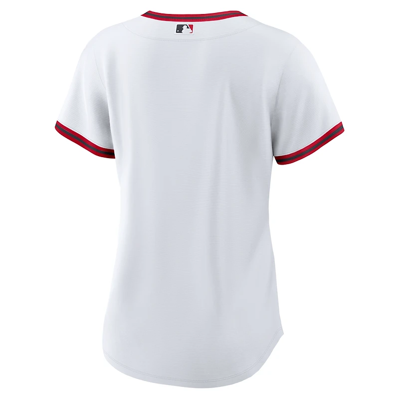 Maillot Nike blanc Cleveland Guardians Domicile Replica 2.0 pour femme