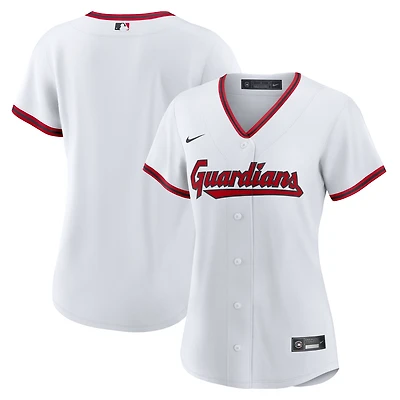 Maillot Nike blanc Cleveland Guardians Domicile Replica 2.0 pour femme