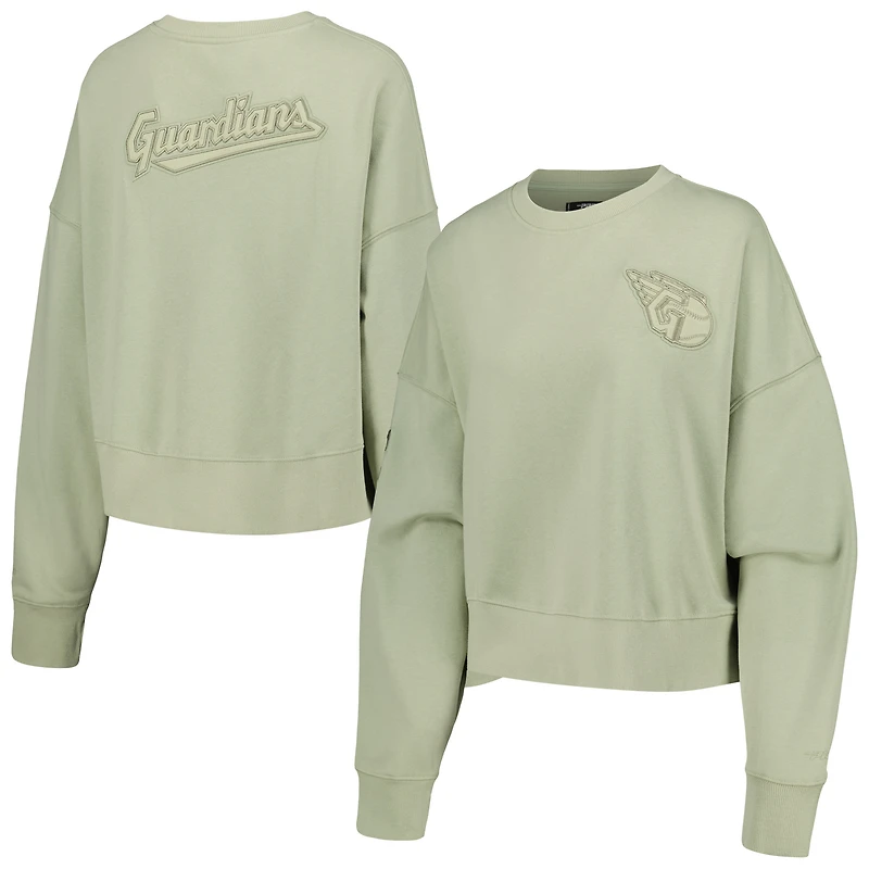 Sweat-shirt en molleton Pro Standard vert Cleveland Guardians pour femmes