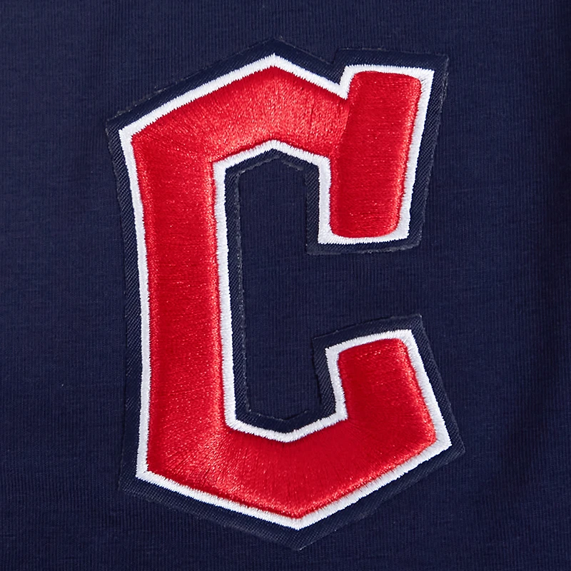 Women's Pro Standard Navy Cleveland Guardians Game Day Classics Baby Doll Cropped T-Shirt