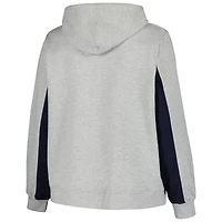 Women's Profile Heather Gray Cleveland Guardians Plus Pullover Hoodie
