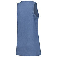 Women's Soft as a Grape Navy Cleveland Guardians Gauze High Neck Tank Top