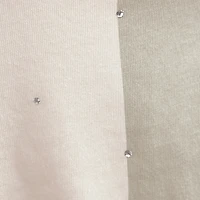 T-shirt court à strass Cleveland Guardians pour femme, couleur crème Starter Cream