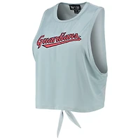 V118087 TANLAD BLUE INDIENNE FEMME DOS OUVERT TIE TANK