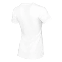 T-shirt blanc à trois poches pour femme, motif Tiny Turnip, des Cleveland Guardians