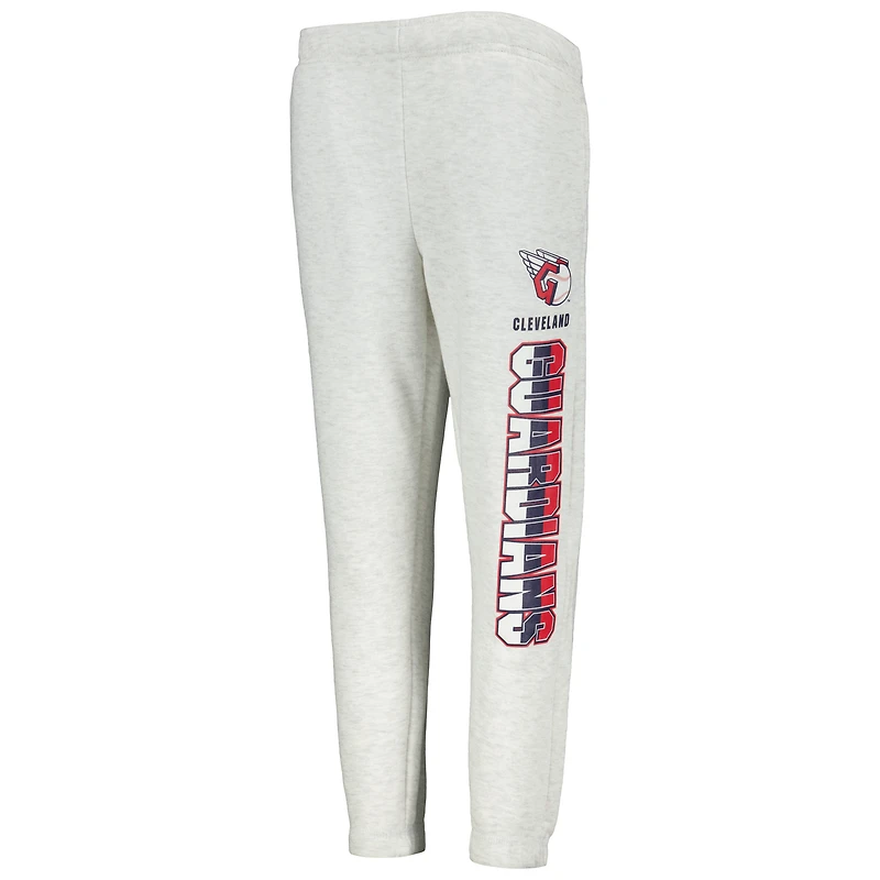 Youth Ash Cleveland Guardians Game Time Fleece Pants