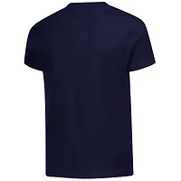 Youth  Navy Cleveland Guardians Peanuts Flag T-Shirt