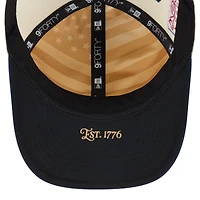 Youth New Era Cream/Navy Cleveland Guardians USA 250 9FORTY M-Crown Adjustable Hat