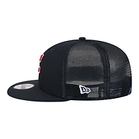 Casquette trucker snapback New Era 9FIFTY bleu marine Cleveland Guardians pour jeunes
