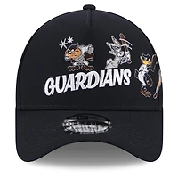Casquette ajustable New Era 9FORTY bleu marine Cleveland Guardians Looney Tunes pour jeunes