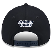 Youth New Era Navy Cleveland Guardians Looney Tunes A-Frame 9FORTY Adjustable Hat