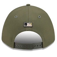 Youth New Era Olive Cleveland Guardians 2026 Armed Forces Day 9FORTY M-Crown Adjustable Hat