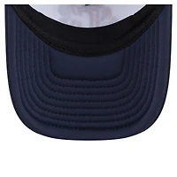 Casquette trucker ajustable New Era blanche/marine Cleveland Guardians Food A-Frame 9FORTY pour jeunes