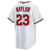 Maillot Nike Bo Naylor blanc pour jeunes des Cleveland Guardians à domicile