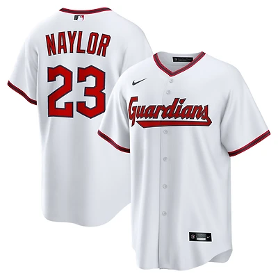 Maillot Nike Bo Naylor blanc pour jeunes des Cleveland Guardians à domicile