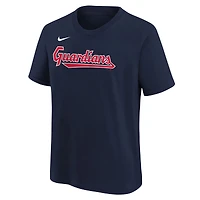 T-shirt Nike pour enfant José Ramírez bleu marine Cleveland Guardians, nom et numéro