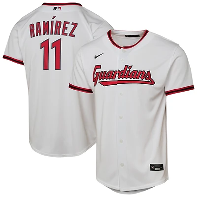 Maillot réplique domicile blanc Nike José Ramírez Cleveland Guardians pour enfant