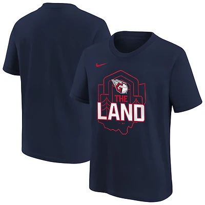 Youth Nike  Navy Cleveland Guardians Hometown Collection T-Shirt