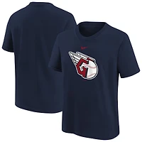 Youth Nike  Navy Cleveland Guardians Large Logo T-Shirt