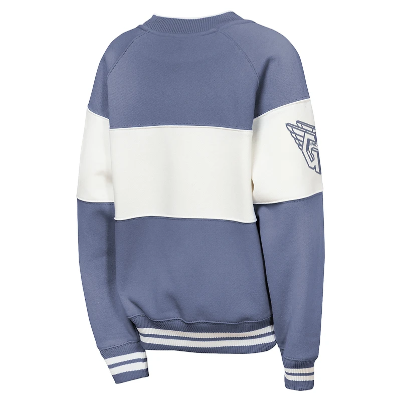 Youth Outerstuff  Blue Cleveland Guardians Ultimate Pastels On Base Sweatshirt