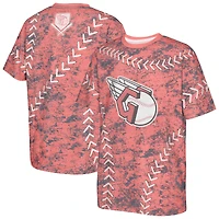 T-shirt rouge pour jeunes Cleveland Guardians Slide Score Bold