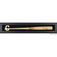 Cleveland Indians Logo Black Framed Wall-Mounted Single Bat Display Case
