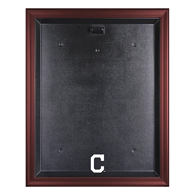 Cleveland Indians Mahogany Framed Logo Jersey Display Case