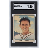 Carte 1,5 authentifiée Happy Milnar Cleveland Indians 1941 Play Ball #33 SGC