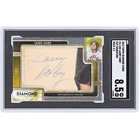Larry Doby Cleveland Indians Autographed 2023 Topps Diamond Icons Cut Sigs Gold #CS-LDO #1/1 SGC Authenticated 8.5 Card