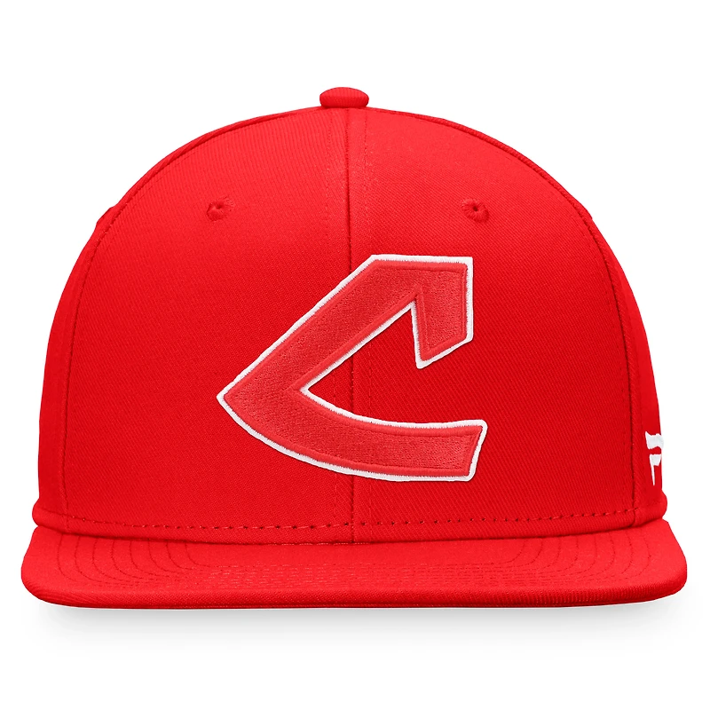 Men's Fanatics Branded Red Cleveland Indians Cooperstown Collection Core Snapback Hat
