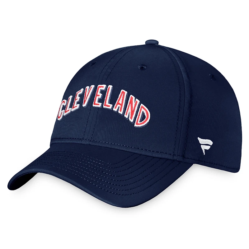 Men's Fanatics Navy Cleveland Indians Cooperstown Core Flex Hat