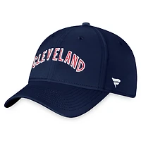 Men's Fanatics Navy Cleveland Indians Cooperstown Core Flex Hat