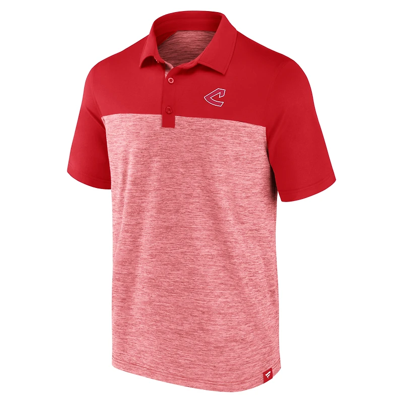 Polo brossé True Classics Avid Fan des Cleveland Indians pour hommes Fanatics Red