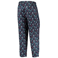 Pantalon de pyjama FOCO Navy Indians Cleveland Cooperstown pour homme