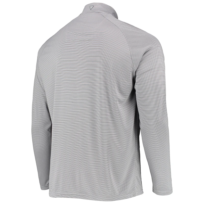 Haut à enfiler quart de zip raglan Levelwear Cleveland Guardians Orion gris pour homme