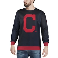 Pull Homme Bleu Marine Cleveland Indians Static Rain