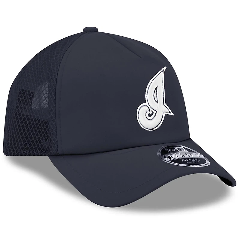 Casquette ajustable New Era Apex 9FORTY alternative marine Cleveland Indians 2026 pour homme