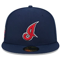 Men's New Era Navy Cleveland Indians Big League Chew Team 59FIFTY Fitted Hat