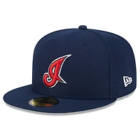 Men's New Era Navy Cleveland Indians Big League Chew Team 59FIFTY Fitted Hat