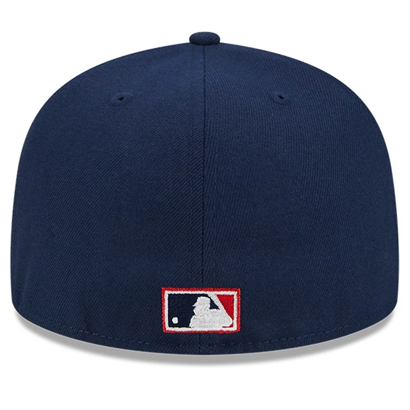 Men's New Era Navy Cleveland Indians Big League Chew Team 59FIFTY Fitted Hat