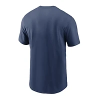 T-shirt Nike bleu marine à grand logo Cleveland Indians pour homme
