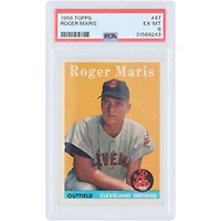 Roger Maris Cleveland Indians 1958 Topps #47 PSA Authenticated 6 Rookie Card